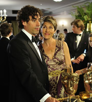 Episodes. Image shows from L to R: Sean Lincoln (Stephen Mangan), Beverly Lincoln (Tamsin Greig). Copyright: Hat Trick Productions / BBC. Episodes. Image shows from L to R: Sean Lincoln (Stephen Mangan), Beverly Lincoln (Tamsin Greig). Copyright: Hat Trick Productions / BBC.
