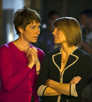 Episodes. Image shows from L to R: Beverly Lincoln (Tamsin Greig), Carol Rance (Kathleen Rose Perkins). Copyright: Hat Trick Productions / BBC. Episodes. Image shows from L to R: Beverly Lincoln (Tamsin Greig), Carol Rance (Kathleen Rose Perkins). Copyright: Hat Trick Productions / BBC.
