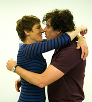 Episodes. Image shows from L to R: Beverly Lincoln (Tamsin Greig), Sean Lincoln (Stephen Mangan). Copyright: Hat Trick Productions / BBC. Episodes. Image shows from L to R: Beverly Lincoln (Tamsin Greig), Sean Lincoln (Stephen Mangan). Copyright: Hat Trick Productions / BBC.