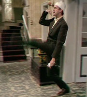Fawlty Towers. Basil Fawlty (John Cleese). Copyright: BBC. Fawlty Towers. Basil Fawlty (John Cleese). Copyright: BBC.