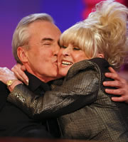Friday Night With Jonathan Ross. Image shows from L to R: Larry Lamb, Barbara Windsor. Copyright: Hot Sauce. Friday Night With Jonathan Ross. Image shows from L to R: Larry Lamb, Barbara Windsor. Copyright: Hot Sauce.