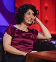 Friday Night With Jonathan Ross. Shappi Khorsandi. Copyright: Hot Sauce. Friday Night With Jonathan Ross. Shappi Khorsandi. Copyright: Hot Sauce.