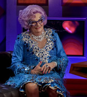 Friday Night With Jonathan Ross. Barry Humphries. Copyright: Hot Sauce. Friday Night With Jonathan Ross. Barry Humphries. Copyright: Hot Sauce.