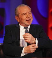 Friday Night With Jonathan Ross. Alan Sugar. Copyright: Hot Sauce. Friday Night With Jonathan Ross. Alan Sugar. Copyright: Hot Sauce.