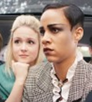 Fresh Meat. Image shows from L to R: Josie (Kimberley Nixon), Vod (Zawe Ashton). Copyright: Objective Productions / Lime Pictures. Fresh Meat. Image shows from L to R: Josie (Kimberley Nixon), Vod (Zawe Ashton). Copyright: Objective Productions / Lime Pictures.