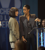 Fresh Meat. Image shows from L to R: Oregon (Charlotte Ritchie), Vod (Zawe Ashton). Copyright: Objective Productions / Lime Pictures. Fresh Meat. Image shows from L to R: Oregon (Charlotte Ritchie), Vod (Zawe Ashton). Copyright: Objective Productions / Lime Pictures.