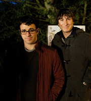 Friday Night Dinner. Image shows from L to R: Adam (Simon Bird), Jonny (Tom Rosenthal). Copyright: Popper Pictures / Big Talk Productions. Friday Night Dinner. Image shows from L to R: Adam (Simon Bird), Jonny (Tom Rosenthal). Copyright: Popper Pictures / Big Talk Productions.