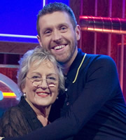 Genius With Dave Gorman. Image shows from L to R: Germaine Greer, Dave Gorman. Copyright: BBC. Genius With Dave Gorman. Image shows from L to R: Germaine Greer, Dave Gorman. Copyright: BBC.