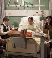 Great Night Out. Image shows from L to R: Beggsy (William Ash), Glyn (Craig Parkinson), Kath (Rebekah Staton). Copyright: Hat Trick Productions / Busby Productions. Great Night Out. Image shows from L to R: Beggsy (William Ash), Glyn (Craig Parkinson), Kath (Rebekah Staton). Copyright: Hat Trick Productions / Busby Productions.