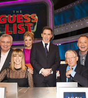 The Guess List. Image shows from L to R: Eamonn Holmes, Kate Garraway, Helen Skelton, Rob Brydon, Nick Hewer, Bob Mortimer. Copyright: 12 Yard Productions. The Guess List. Image shows from L to R: Eamonn Holmes, Kate Garraway, Helen Skelton, Rob Brydon, Nick Hewer, Bob Mortimer. Copyright: 12 Yard Productions.