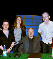The Guessing Game. Image shows from L to R: Susan Calman, Emily Dean, Clive Anderson, Alun Cochrane. Copyright: BBC. The Guessing Game. Image shows from L to R: Susan Calman, Emily Dean, Clive Anderson, Alun Cochrane. Copyright: BBC.