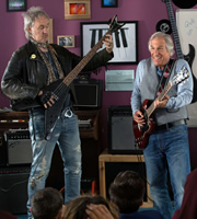 Hank Zipzer. Image shows from L to R: Crazy Ed (Nigel Planer), Mr Rock (Henry Winkler). Copyright: Kindle Entertainment. Hank Zipzer. Image shows from L to R: Crazy Ed (Nigel Planer), Mr Rock (Henry Winkler). Copyright: Kindle Entertainment.