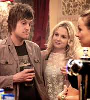 Hebburn. Image shows from L to R: Jack Pearson (Chris Ramsey), Sarah Pearson (Kimberley Nixon), Vicki (Lisa McGrillis). Copyright: Channel X North / Baby Cow Productions. Hebburn. Image shows from L to R: Jack Pearson (Chris Ramsey), Sarah Pearson (Kimberley Nixon), Vicki (Lisa McGrillis). Copyright: Channel X North / Baby Cow Productions.