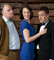 How Not To Live Your Life. Image shows from L to R: Harrison (Rupert Vansittart), Harriet (Jessica Knappett), Don Danbury (Dan Clark). Copyright: Brown Eyed Boy. How Not To Live Your Life. Image shows from L to R: Harrison (Rupert Vansittart), Harriet (Jessica Knappett), Don Danbury (Dan Clark). Copyright: Brown Eyed Boy.