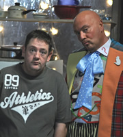Ideal. Image shows from L to R: Moz (Johnny Vegas), Brian (Graham Duff). Copyright: Baby Cow Productions. Ideal. Image shows from L to R: Moz (Johnny Vegas), Brian (Graham Duff). Copyright: Baby Cow Productions.