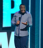 The John Bishop Show. Funmbi Omotayo. Copyright: Lola Entertainment. The John Bishop Show. Funmbi Omotayo. Copyright: Lola Entertainment.