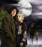 Jonathan Creek. Image shows from L to R: Jonathan Creek (Alan Davies), Joey Ross (Sheridan Smith). Copyright: BBC. Jonathan Creek. Image shows from L to R: Jonathan Creek (Alan Davies), Joey Ross (Sheridan Smith). Copyright: BBC.