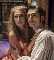 Jonathan Creek. Image shows from L to R: Juno Pirelli (Ali Bastian), Christophe Holtz (Simon Thomas). Copyright: BBC. Jonathan Creek. Image shows from L to R: Juno Pirelli (Ali Bastian), Christophe Holtz (Simon Thomas). Copyright: BBC.