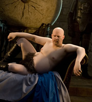 Kröd Mändoon And The Flaming Sword Of Fire. Chancellor Dongalor (Matt Lucas). Copyright: Hat Trick Productions / Comedy Central. Kröd Mändoon And The Flaming Sword Of Fire. Chancellor Dongalor (Matt Lucas). Copyright: Hat Trick Productions / Comedy Central.
