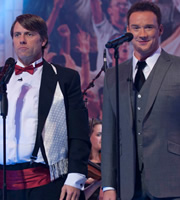 A League Of Their Own. Image shows from L to R: John Bishop, Russell Watson. Copyright: CPL Productions. A League Of Their Own. Image shows from L to R: John Bishop, Russell Watson. Copyright: CPL Productions.