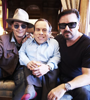 Life's Too Short. Image shows from L to R: Johnny Depp, Warwick (Warwick Davis), Ricky (Ricky Gervais). Copyright: BBC. Life's Too Short. Image shows from L to R: Johnny Depp, Warwick (Warwick Davis), Ricky (Ricky Gervais). Copyright: BBC.