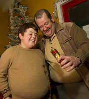 Little Crackers. Image shows from L to R: Little Johnny (Thomas Mills), Kevin (Johnny Vegas). Little Crackers. Image shows from L to R: Little Johnny (Thomas Mills), Kevin (Johnny Vegas).