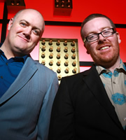 Live At The Apollo. Image shows from L to R: Dara O Briain, Frankie Boyle. Copyright: Open Mike Productions. Live At The Apollo. Image shows from L to R: Dara O Briain, Frankie Boyle. Copyright: Open Mike Productions.