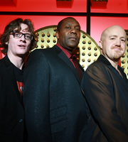 Live At The Apollo. Image shows from L to R: Ed Byrne, Lenny Henry, Andy Parsons. Copyright: Open Mike Productions. Live At The Apollo. Image shows from L to R: Ed Byrne, Lenny Henry, Andy Parsons. Copyright: Open Mike Productions.