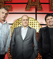 Live At The Apollo. Image shows from L to R: Greg Davies, Dara O Briain, Stewart Francis. Copyright: Open Mike Productions. Live At The Apollo. Image shows from L to R: Greg Davies, Dara O Briain, Stewart Francis. Copyright: Open Mike Productions.