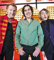 Live At The Apollo. Image shows from L to R: Jason Byrne, Micky Flanagan, Seann Walsh. Copyright: Open Mike Productions. Live At The Apollo. Image shows from L to R: Jason Byrne, Micky Flanagan, Seann Walsh. Copyright: Open Mike Productions.