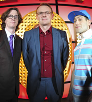 Live At The Apollo. Image shows from L to R: Ed Byrne, Sean Lock, Simon Brodkin. Copyright: Open Mike Productions. Live At The Apollo. Image shows from L to R: Ed Byrne, Sean Lock, Simon Brodkin. Copyright: Open Mike Productions.