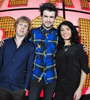 Live At The Apollo. Image shows from L to R: Josh Widdicombe, Jack Whitehall, Shappi Khorsandi. Copyright: Open Mike Productions. Live At The Apollo. Image shows from L to R: Josh Widdicombe, Jack Whitehall, Shappi Khorsandi. Copyright: Open Mike Productions.