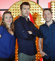 Live At The Apollo. Image shows from L to R: Kerry Godliman, Rhod Gilbert, Jon Richardson. Copyright: Open Mike Productions. Live At The Apollo. Image shows from L to R: Kerry Godliman, Rhod Gilbert, Jon Richardson. Copyright: Open Mike Productions.