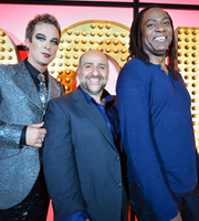 Live At The Apollo. Image shows from L to R: Julian Clary, Omid Djalili, Reginald D Hunter. Copyright: Open Mike Productions. Live At The Apollo. Image shows from L to R: Julian Clary, Omid Djalili, Reginald D Hunter. Copyright: Open Mike Productions.