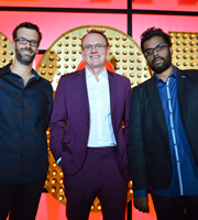 Live At The Apollo. Image shows from L to R: Marcus Brigstocke, Sean Lock, Romesh Ranganathan. Copyright: Open Mike Productions. Live At The Apollo. Image shows from L to R: Marcus Brigstocke, Sean Lock, Romesh Ranganathan. Copyright: Open Mike Productions.