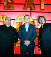 Live At The Apollo. Image shows from L to R: Justin Moorhouse, Hal Cruttenden, Tom Stade. Copyright: Open Mike Productions. Live At The Apollo. Image shows from L to R: Justin Moorhouse, Hal Cruttenden, Tom Stade. Copyright: Open Mike Productions.
