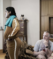 Man Down. Image shows from L to R: Dominic (Ramon Tikaram), Dan (Greg Davies). Copyright: Avalon Television. Man Down. Image shows from L to R: Dominic (Ramon Tikaram), Dan (Greg Davies). Copyright: Avalon Television.
