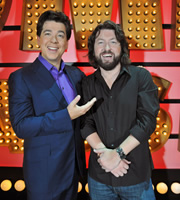 Michael McIntyre's Comedy Roadshow. Image shows from L to R: Michael McIntyre, Keith Farnan. Copyright: Open Mike Productions. Michael McIntyre's Comedy Roadshow. Image shows from L to R: Michael McIntyre, Keith Farnan. Copyright: Open Mike Productions.