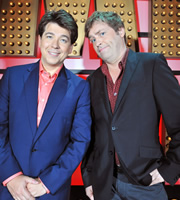 Michael McIntyre's Comedy Roadshow. Image shows from L to R: Michael McIntyre, Ardal O'Hanlon. Copyright: Open Mike Productions. Michael McIntyre's Comedy Roadshow. Image shows from L to R: Michael McIntyre, Ardal O'Hanlon. Copyright: Open Mike Productions.