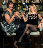Miranda. Image shows from L to R: Miranda (Miranda Hart), Stevie (Sarah Hadland). Copyright: BBC. Miranda. Image shows from L to R: Miranda (Miranda Hart), Stevie (Sarah Hadland). Copyright: BBC.