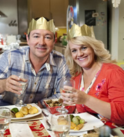 Mount Pleasant. Image shows from L to R: Dan Johnson (Daniel Ryan), Lisa Johnson (Sally Lindsay). Copyright: Tiger Aspect Productions. Mount Pleasant. Image shows from L to R: Dan Johnson (Daniel Ryan), Lisa Johnson (Sally Lindsay). Copyright: Tiger Aspect Productions.
