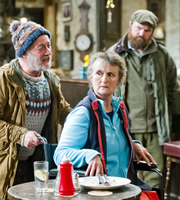 Mountain Goats. Image shows from L to R: Jimmy Miller (Jimmy Chisholm), Irene (Georgie Glen), Bill (David Ireland). Copyright: BBC. Mountain Goats. Image shows from L to R: Jimmy Miller (Jimmy Chisholm), Irene (Georgie Glen), Bill (David Ireland). Copyright: BBC.