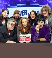 Never Mind The Buzzcocks. Image shows from L to R: Katy Wix, Phill Jupitus, Damon Gough, Catherine Tate, Tulisa Contostavlos, Noel Fielding, Howard Marks. Copyright: TalkbackThames / BBC. Never Mind The Buzzcocks. Image shows from L to R: Katy Wix, Phill Jupitus, Damon Gough, Catherine Tate, Tulisa Contostavlos, Noel Fielding, Howard Marks. Copyright: TalkbackThames / BBC.