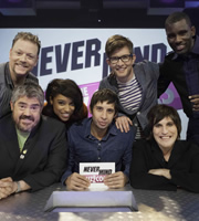 Never Mind The Buzzcocks. Image shows from L to R: Rufus Hound, Phill Jupitus, Lianne La Havas, Example, Gareth Malone, Noel Fielding, Jermaine Sinclair. Copyright: TalkbackThames / BBC. Never Mind The Buzzcocks. Image shows from L to R: Rufus Hound, Phill Jupitus, Lianne La Havas, Example, Gareth Malone, Noel Fielding, Jermaine Sinclair. Copyright: TalkbackThames / BBC.