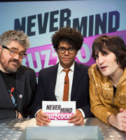 Never Mind The Buzzcocks. Image shows from L to R: Richard Ayoade, Phill Jupitus, Noel Fielding. Copyright: TalkbackThames / BBC. Never Mind The Buzzcocks. Image shows from L to R: Richard Ayoade, Phill Jupitus, Noel Fielding. Copyright: TalkbackThames / BBC.