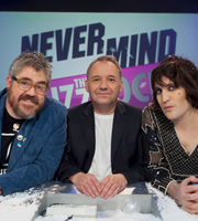 Never Mind The Buzzcocks. Image shows from L to R: Phill Jupitus, Bob Mortimer, Noel Fielding. Copyright: TalkbackThames / BBC. Never Mind The Buzzcocks. Image shows from L to R: Phill Jupitus, Bob Mortimer, Noel Fielding. Copyright: TalkbackThames / BBC.