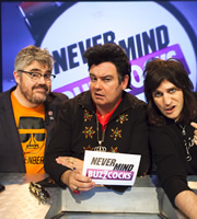 Never Mind The Buzzcocks. Image shows from L to R: Phill Jupitus, Eamonn Holmes, Noel Fielding. Copyright: TalkbackThames / BBC. Never Mind The Buzzcocks. Image shows from L to R: Phill Jupitus, Eamonn Holmes, Noel Fielding. Copyright: TalkbackThames / BBC.