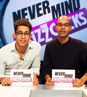 Never Mind The Buzzcocks. Image shows from L to R: Harley Alexander-Sule, Jordan Stephens. Copyright: TalkbackThames / BBC. Never Mind The Buzzcocks. Image shows from L to R: Harley Alexander-Sule, Jordan Stephens. Copyright: TalkbackThames / BBC.