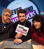 Never Mind The Buzzcocks. Image shows from L to R: Phill Jupitus, Jack Whitehall, Noel Fielding. Copyright: TalkbackThames / BBC. Never Mind The Buzzcocks. Image shows from L to R: Phill Jupitus, Jack Whitehall, Noel Fielding. Copyright: TalkbackThames / BBC.