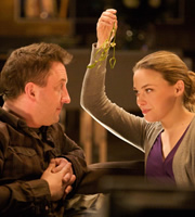 Not Going Out. Image shows from L to R: Lee (Lee Mack), Lucy (Sally Bretton). Copyright: Avalon Television / Arlo Productions. Not Going Out. Image shows from L to R: Lee (Lee Mack), Lucy (Sally Bretton). Copyright: Avalon Television / Arlo Productions.
